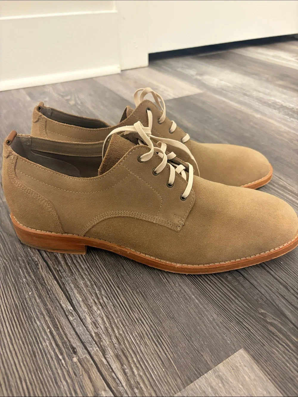 Cole Haan Men's Suede Lace-Up Dress Shoes in Tan